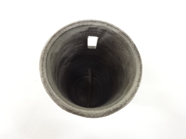  小川幸彦造　灰釉　掛花入